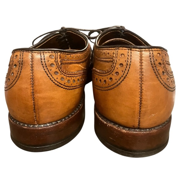 Allen Edmonds Strand Oxford Dress Shoe Mens 7.5 D Walnut Brown Leather Cap Toe - Picture 8 of 12